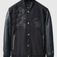 Chrome Cross Black Letterman Jacket