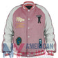 Dandadan 2025 Momo Ayase Pink Varsity Jacket