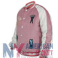 Dandadan 2025 Momo Ayase Pink Varsity Jacket