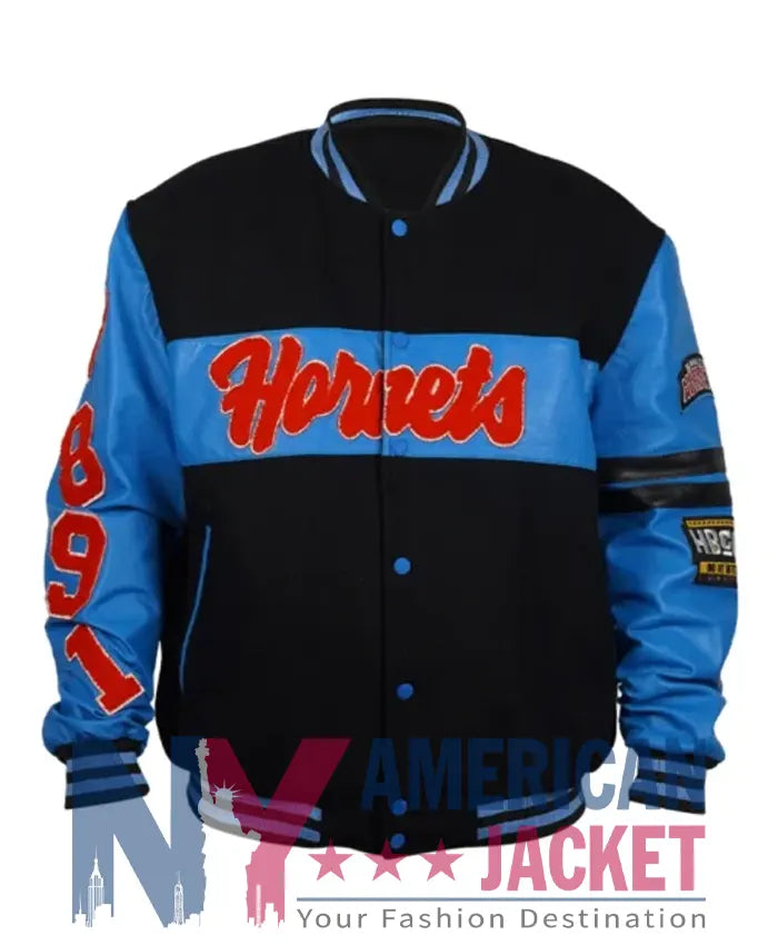 Delaware State Ole Skool Blue Letterman Jacket