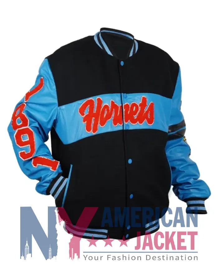 Delaware State Ole Skool Blue Letterman Jacket