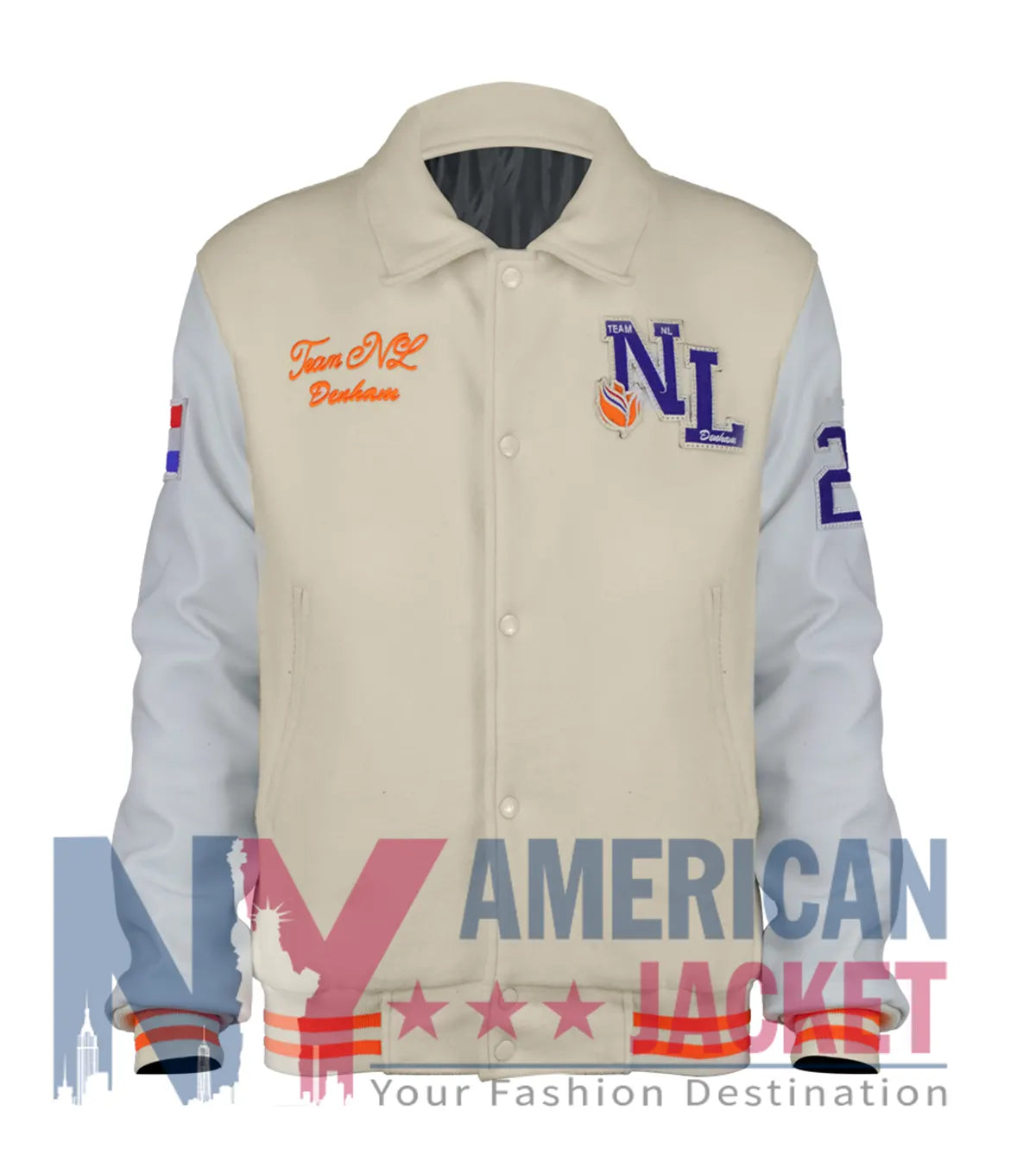 Denham Netherlands Olympic Team Varsity Jacket