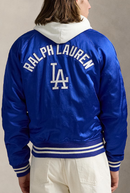 Polo Ralph Lauren Unisex Los Angeles Dodgers Satin Jacket – Recreated Edition