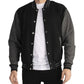 Douglas Men Black Wool Baseball Jacket
