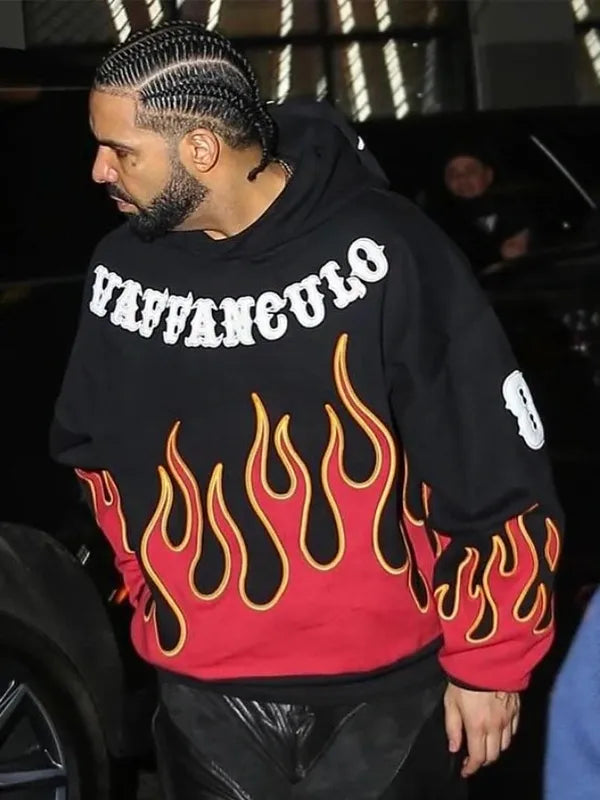 Drake Vaffanculo Flame Hoodie 🔥 Recreated Edition