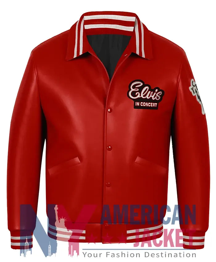 Elvis In Concert Bomber Varsity Jacket