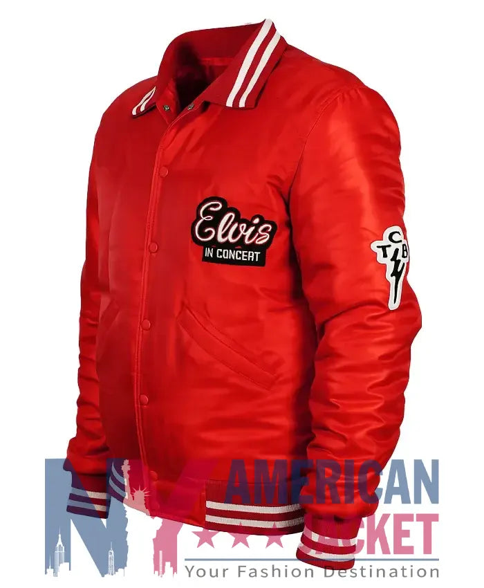 Elvis In Concert Bomber Varsity Jacket