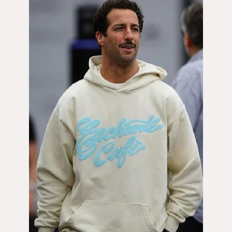 Daniel Ricciardo Enchant’ Cafe Hoodie 🏎️☕ Recreated Edition