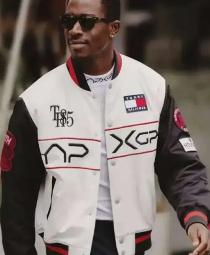 F1 Movie Damson Idris Racing Varsity Jacket