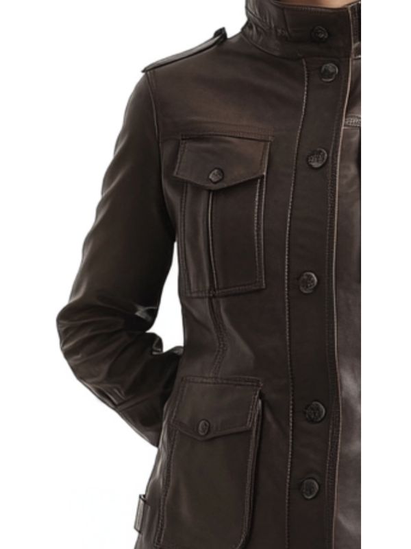 Florence Leather Brown Jacket – Women’s Leather Jacket (Brown)