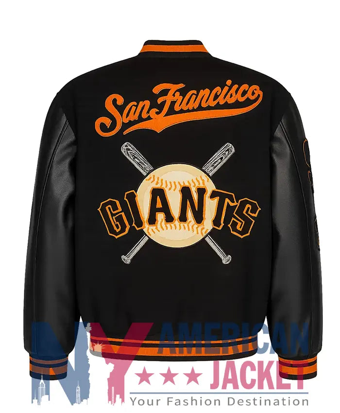 San Francisco Giants Black Letterman Jacket