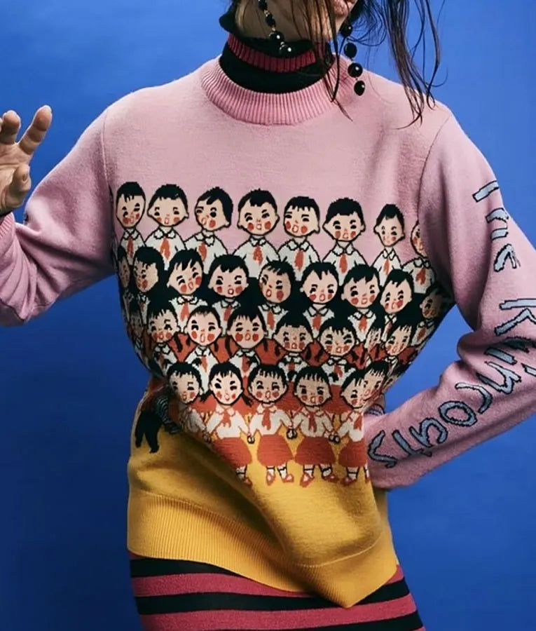 Great British Bake Off S015 Noel Fielding School Choir Print Sweater