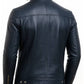 Harrison Blue Leather Jacket – Men Leather Jacket Blue