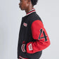 Stranger Things Hawkins Black &amp; Red Letterman Varsity Jacket