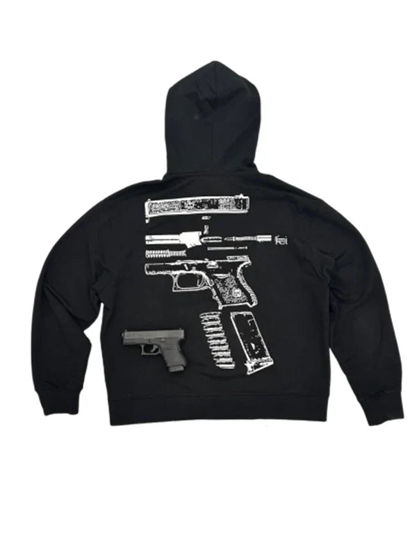 In Glock We Trust Zip-Up Hoodie Recreated Edition