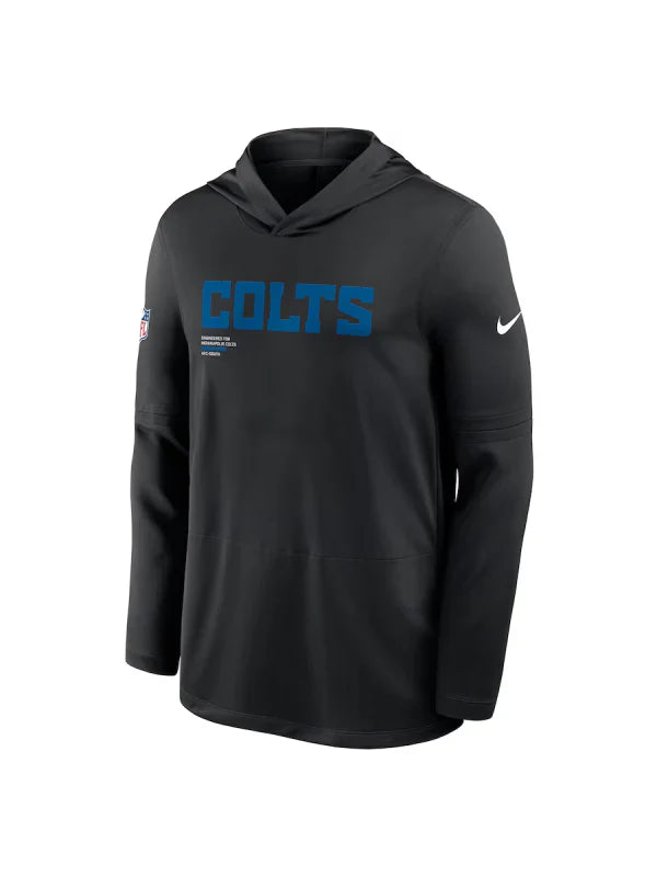 Indianapolis Colts Sideline Performance Long Sleeve Hoodie T-Shirt Recreated Edition