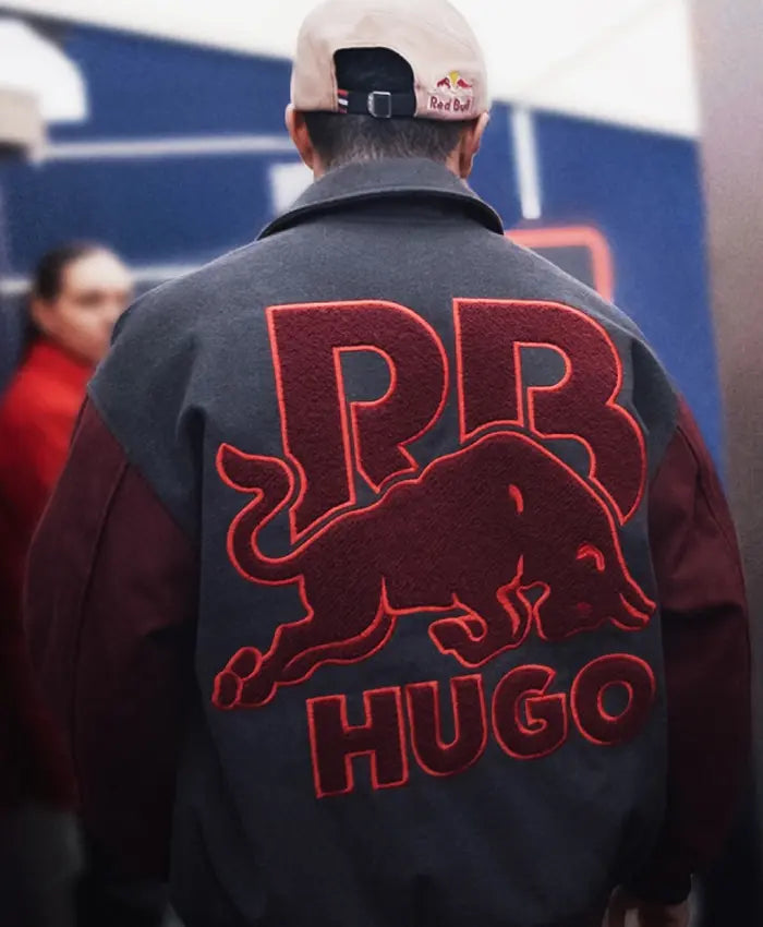 Isack Hadjar HUGO x RB Collar Varsity Jacket