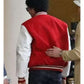 Jaafar Jackson Michael Red Varsity Jacket