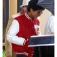 Jaafar Jackson Michael Red Varsity Jacket