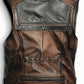 Jack Brown Distressed Leather Vest – Men’s Leather Vest