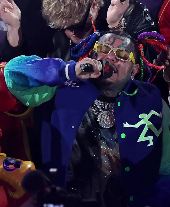 6ix9ine Jake Paul vs Anthony Joshua Varsity Jacket