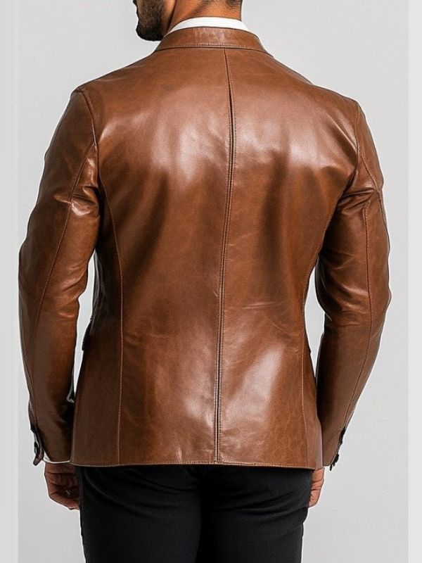 John Brown Premium Leather Blazer – For Men