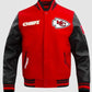 KC Chiefs Retro Classic Red And Black Varsity Jacket