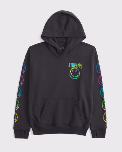 Nirvana Graphic Popover Hoodie Recreated Edition