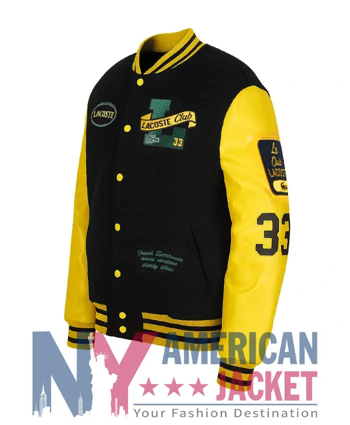 Lacoste Two-Tone Letterman Jacket