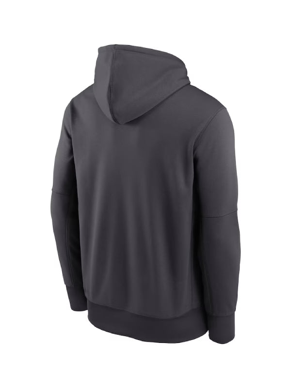 Las Vegas Raiders Nike Anthracite Toss Sweep Performance Hoodie Recreated Edition