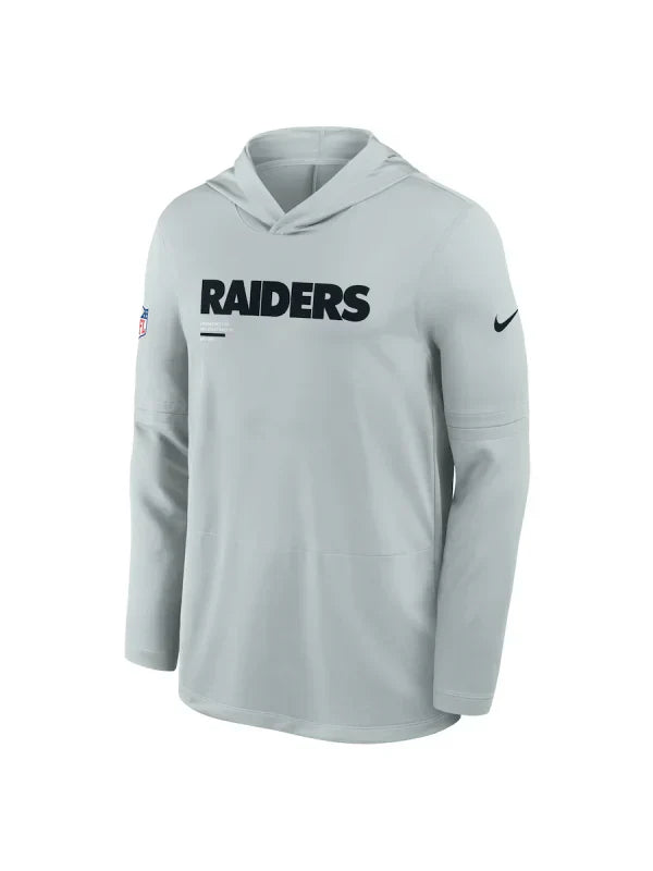 Las Vegas Raiders Sideline Performance Long Sleeve Hoodie T-Shirt Recreated Edition