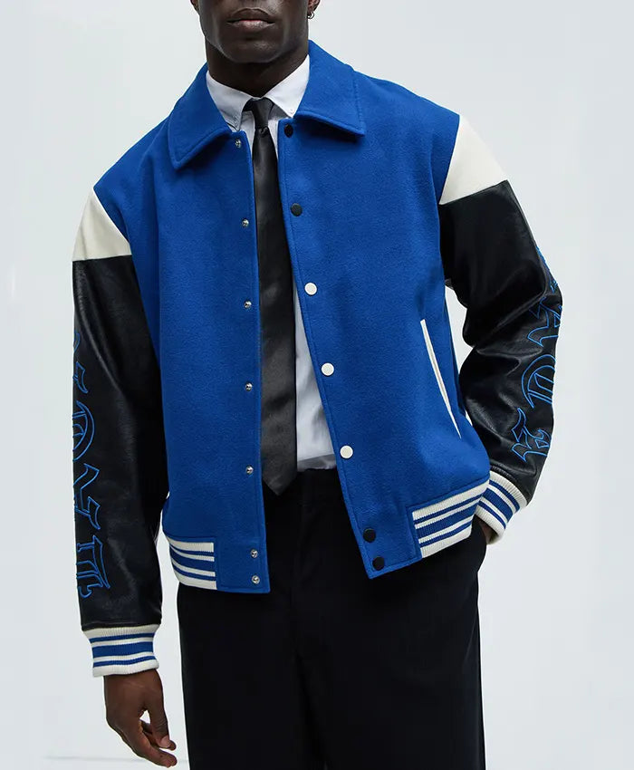 Lettermen Men’s Royal Blue Varsity Jacket
