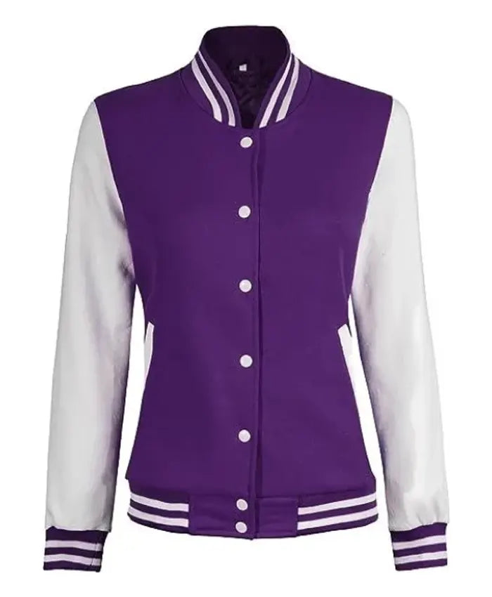 Lilac Varsity Jacket