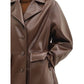 Lily Leather Brown Jacket - Women Leather Jacket Brown