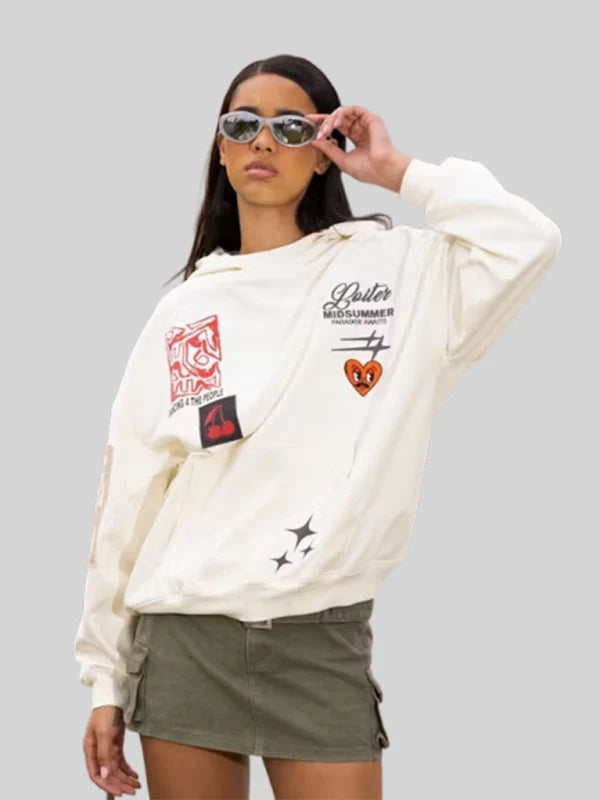 Loiter Patchwork Hoodie Hennything is Possible Hoodie Recreated Edition