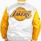 LA Lakers White Yellow Varsity Jacket