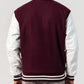 Maroon Wool Bright Varsity Lettermen Jacket