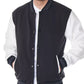 Martinez Black And White Varsity Wool Jacket