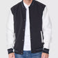 Martinez Black And White Varsity Wool Jacket