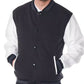 Martinez Black And White Varsity Wool Jacket