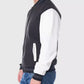 Martinez Black And White Varsity Wool Jacket