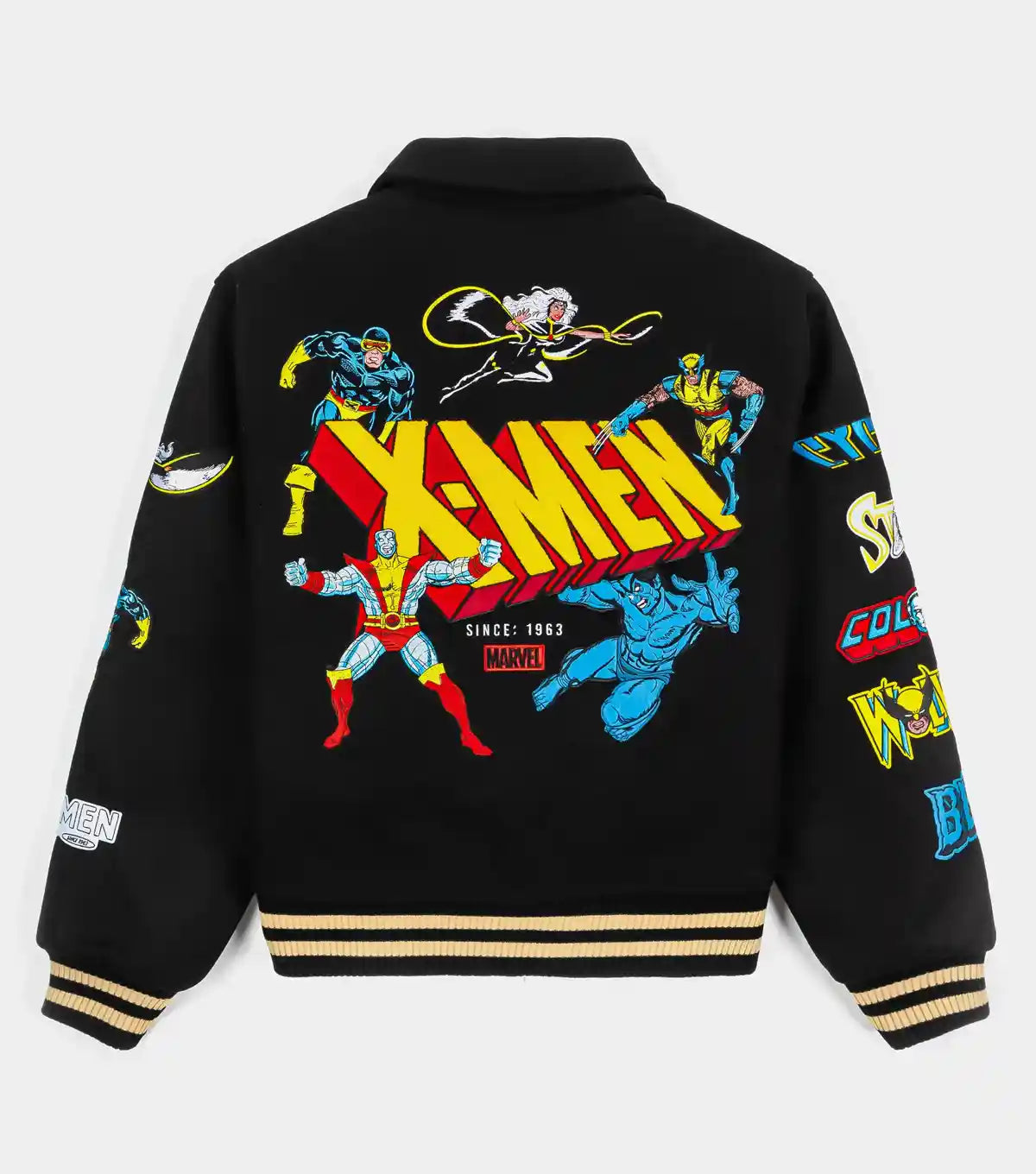 Marvel Team X Men Black Varsity Jacket