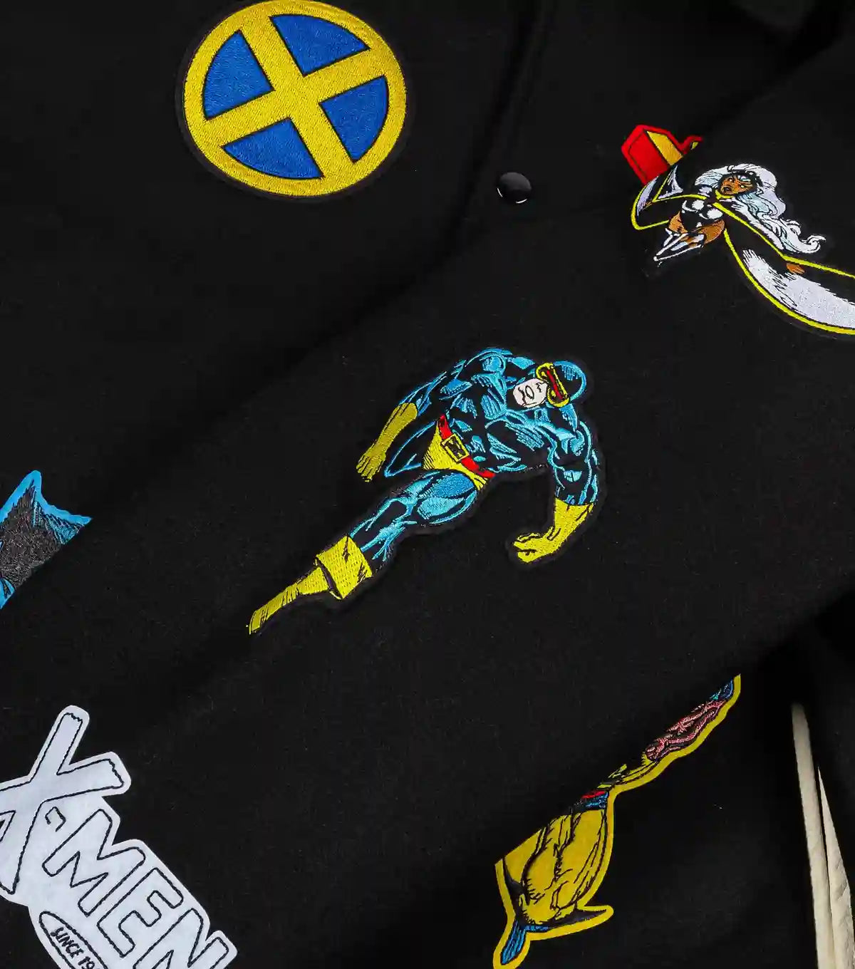 Marvel Team X Men Black Varsity Jacket