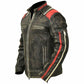 Men's Black Leather Cafe Racer Vintage Retro Distressed Jacket