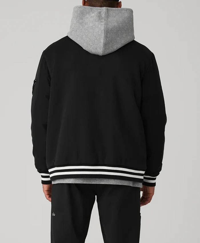 Men’s Black Vintage Varsity Jacket
