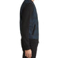 Men’s Blue Colorblock Plaid Bomber Jacket