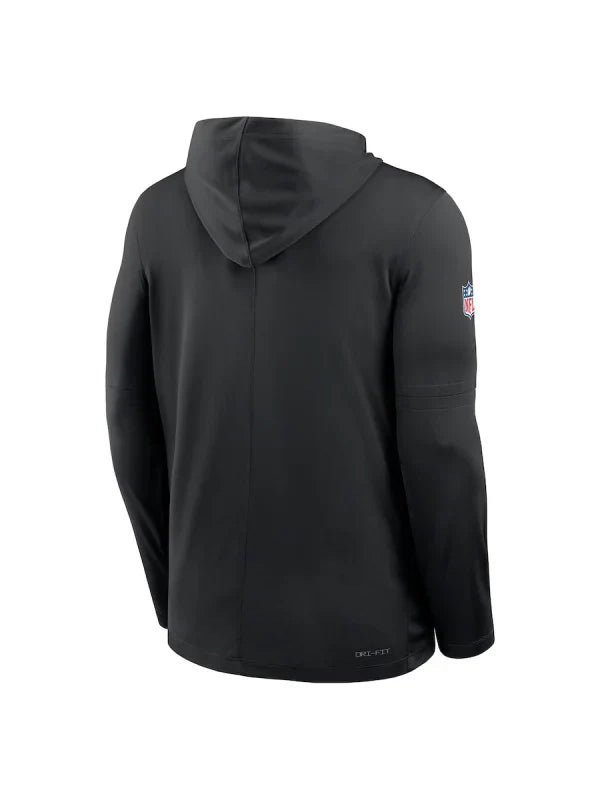 Las Vegas Raiders Sideline Performance Long Sleeve Hoodie T-Shirt Recreated Edition