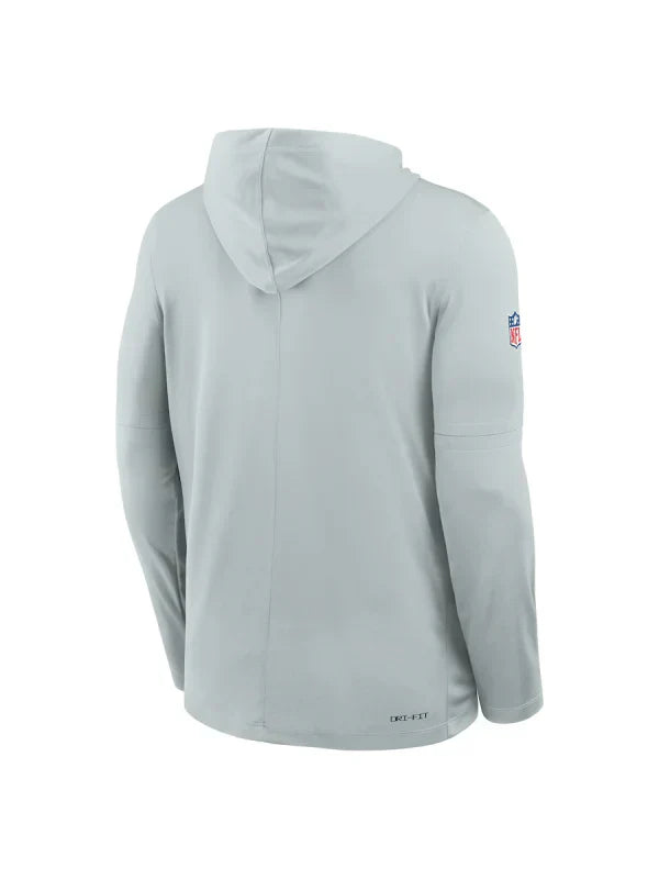 Las Vegas Raiders Sideline Performance Long Sleeve Hoodie T-Shirt Recreated Edition