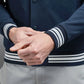 Men’s Navy Blue Lettermen Varsity Jacket