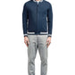 Men’s Navy Blue Lettermen Varsity Jacket